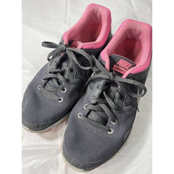 Nike Lunarfly 4 Women's Sz 8 Running Shoes Gray Pink Athletic 554676-006 - Picture 8 of 12